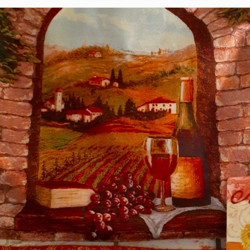 {Tuscan} tapestry wall decor